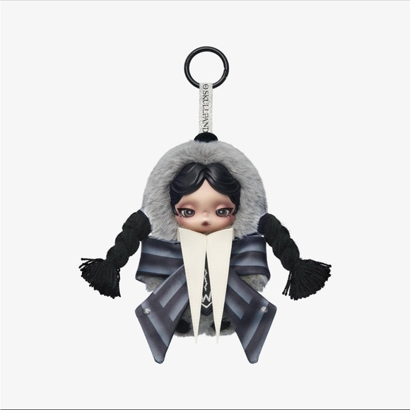 POP MART Other - SKULLPANDA X Wednesday Plush (Nevermore Academy Uniform Version)